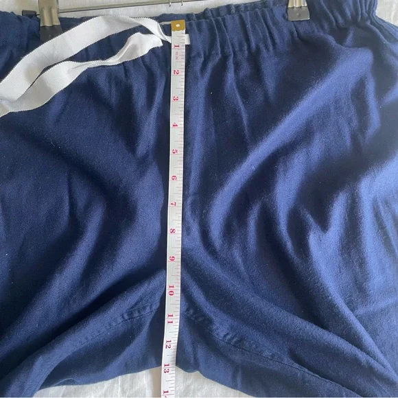 J. Crew Flannel Pajama Set Pink and Navy - Picture 11 of 15